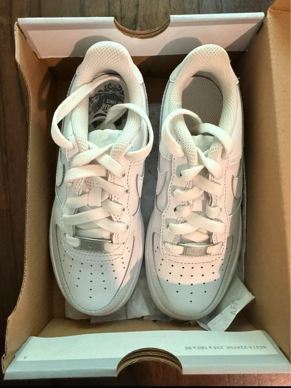 Nike Kids White Lace-Up Sneakers — Cushioned Everyday Play Shoes